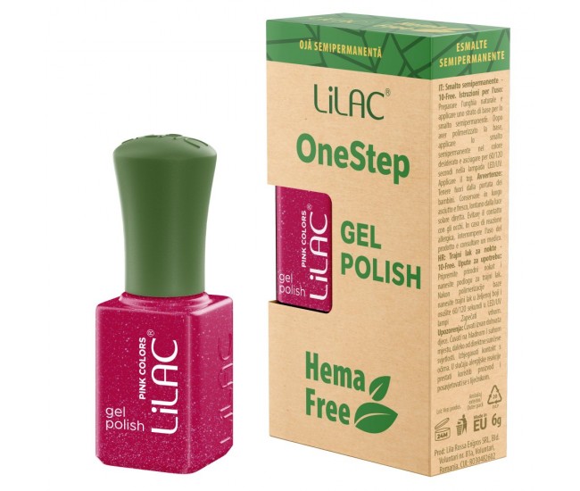 Oja semipermanenta Lilac OneStep Hema Free Pink 068