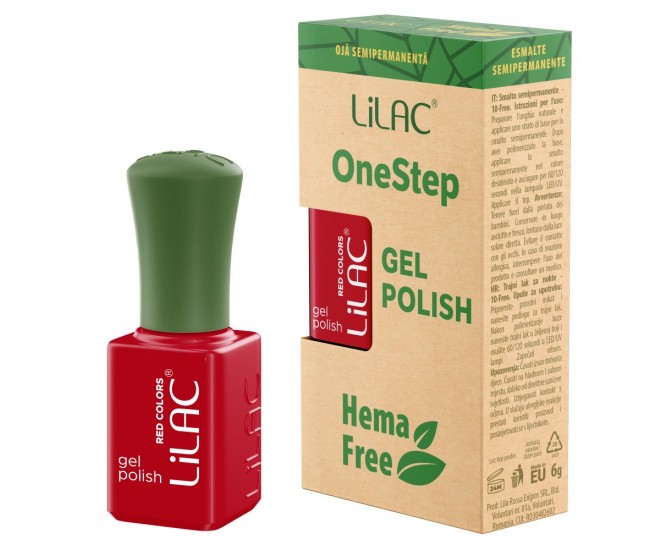 Oja semipermanenta Lilac OneStep Hema Free Red 024