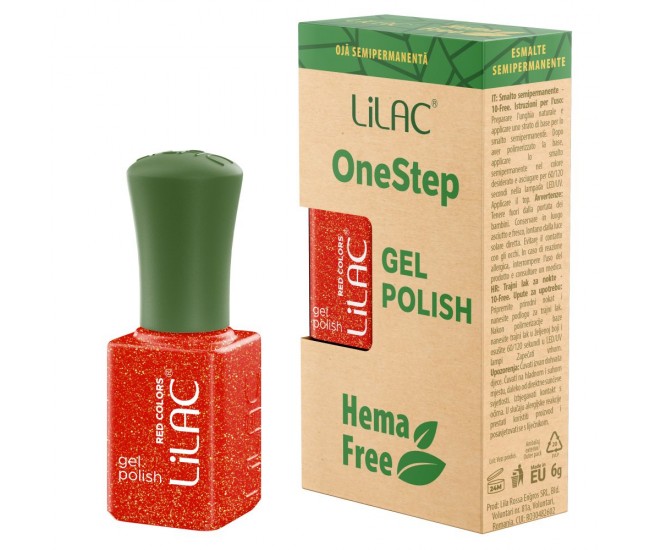Oja semipermanenta Lilac OneStep Hema Free Red 026