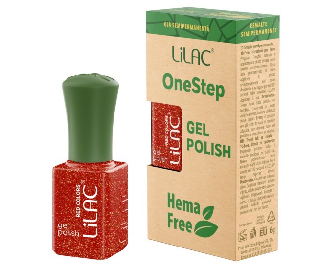 Oja semipermanenta Lilac OneStep Hema Free Red 027