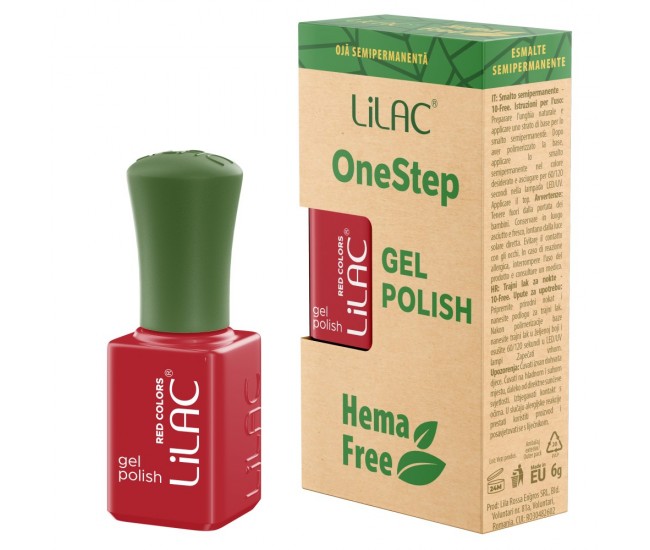 Oja semipermanenta Lilac OneStep Hema Free Red 028
