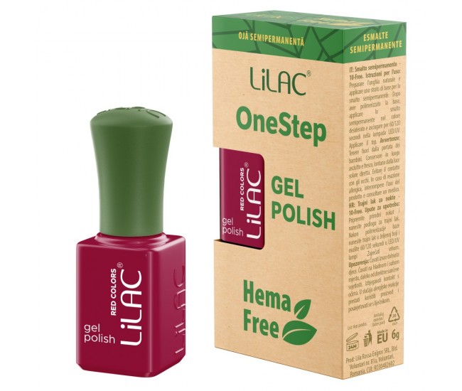 Oja semipermanenta Lilac OneStep Hema Free Red 030