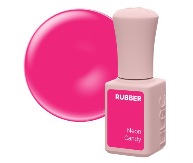 Oja semipermanenta Lilac Rubber Neon Candy 6 g