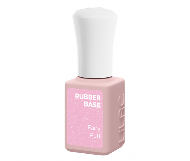 Oja semipermanenta Lilac Rubber Base Fairy Puff, 6 g