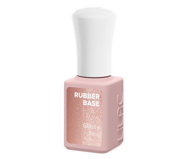 Oja semipermanenta Lilac Rubber Base Glassy Pink, 6 g