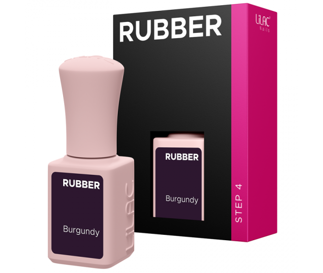 Oja semipermanenta Lilac Rubber Burgundy