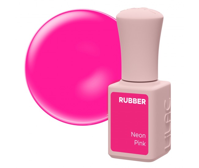 Oja semipermanenta Lilac Rubber Neon Pink 6 g