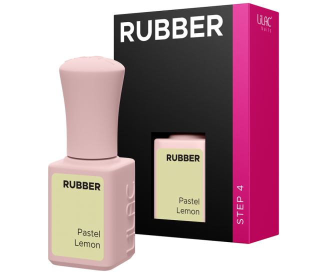 Oja semipermanenta Lilac Rubber Pastel Lemon
