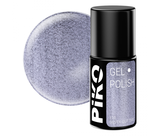 Oja semipermanenta Piko, 7 g, 110 Silver Glitters