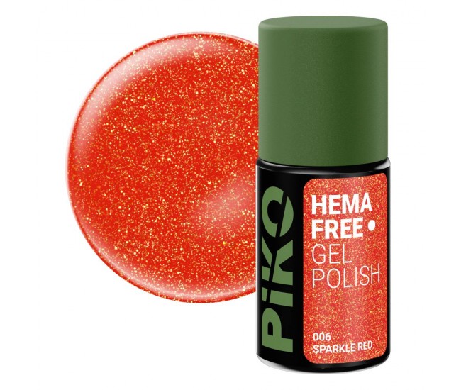 Oja semipermanenta Piko Hema Free 006 Sparkle Red