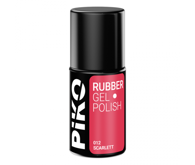 Oja semipermanenta Piko, Rubber, 7ml, 012 Scarlett