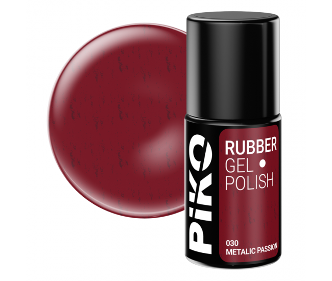 Oja semipermanenta Piko, Rubber, 7ml, 030 Metalic Passion