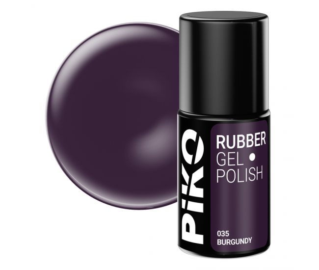 Oja semipermanenta Piko, Rubber, 7ml, 035  Burgundy