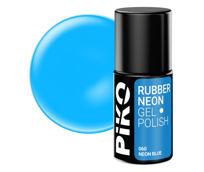Oja semipermanenta Piko Rubber Neon Blue 7 g
