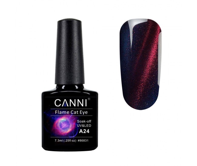 Oja semipermanenta Canni, 3D Flame Cat Eye, 7.3 ml, cod a24 Oja semipermanenta Canni, 3D Flame Cat Eye, 7.3 ml, cod a24
