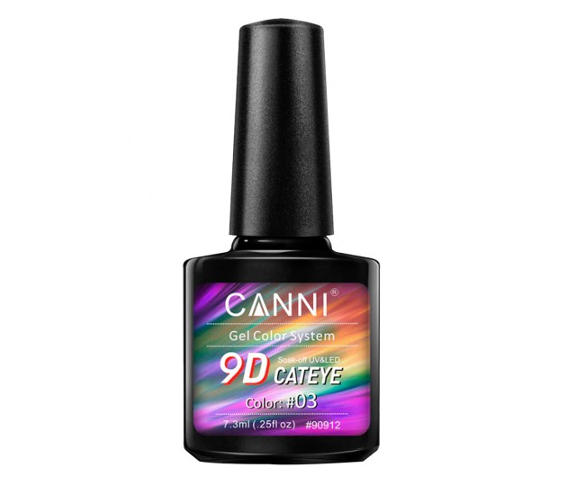 Oja semipermanenta Canni, 9D Cat Eye, 7.3 ml, nuanta 03 Oja semipermanenta Canni, 9D Cat Eye, 7.3 ml, nuanta 03