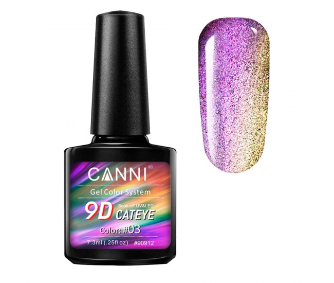 Oja semipermanenta Canni, 9D Cat Eye, 7.3 ml, nuanta 03 Oja semipermanenta Canni, 9D Cat Eye, 7.3 ml, nuanta 03