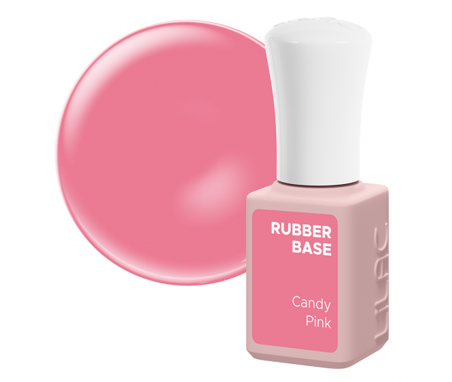 Oja semipermanenta Lilac Rubber Base, Candy Pink, 6 g