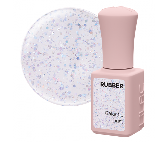 Oja semipermanenta Lilac Rubber Galactic Dust 6 g