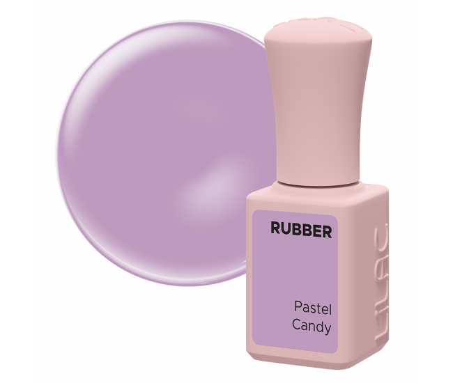 Oja semipermanenta Lilac Rubber Pastel Candy 6 g