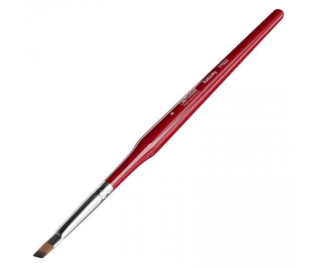 Pensula Lila Rossa, Kolinsky, cu varf inclinat, nr 6