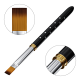 Pensula pentru gel uv, Lila Rossa, maner cu cristale, nb102-10