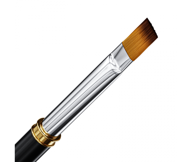 Pensula pentru gel uv, Lila Rossa, maner cu cristale, nb102-10
