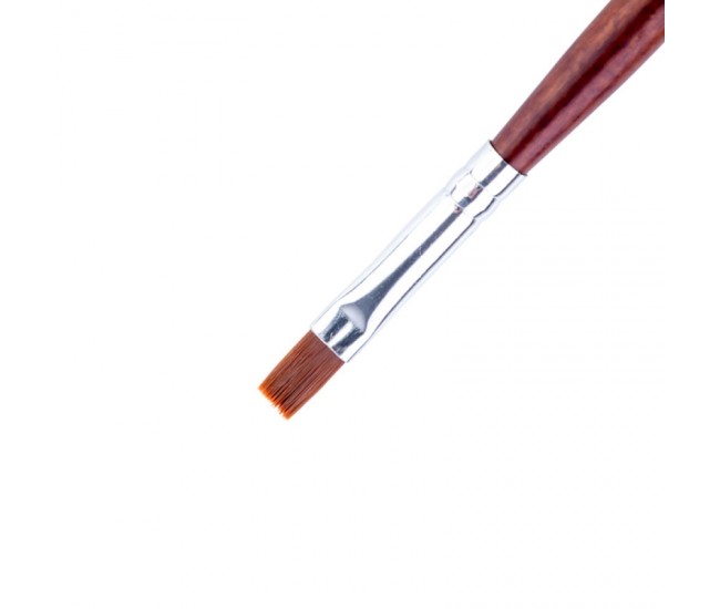 Pensula plata dreapta pentru ruj, Lila Rossa, Luna, rl5f