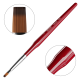 Pensula unghii pentru nail art Kolinsky, Lila Rossa, cu cristale, varf drept, nr 4