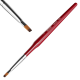 Pensula unghii pentru nail art Kolinsky, Lila Rossa, cu cristale, varf drept, nr 4