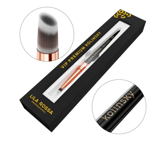 Pensula unghii Slant Ombre Lila Rossa VIP Premium Kolinsky #4