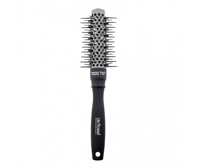 Perie profesionala Lila Rossa, Diamond Touch, din ceramica, neagra, DT25