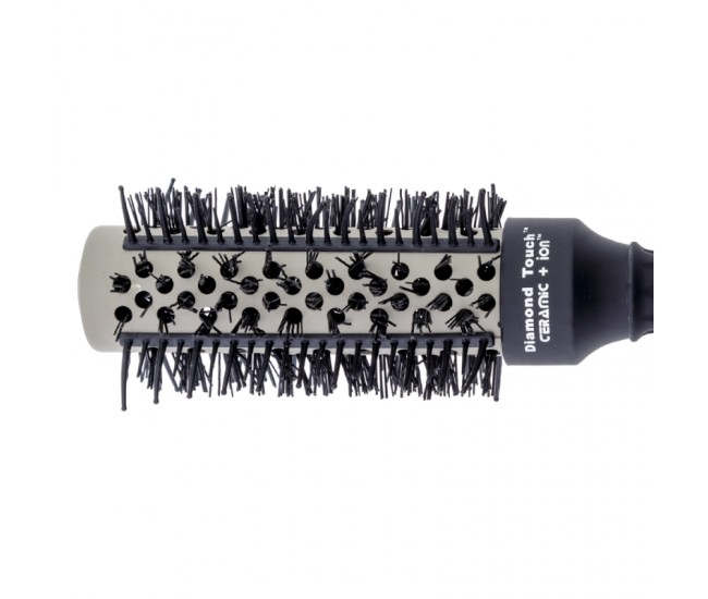Perie profesionala Lila Rossa Diamond Touch, din ceramica, neagra, dt32