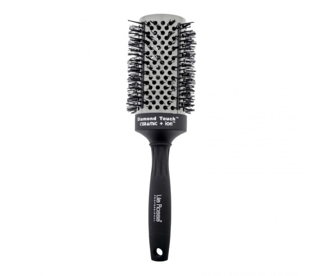 Perie profesionala Lila Rossa Diamond Touch, din ceramica, neagra, dt53