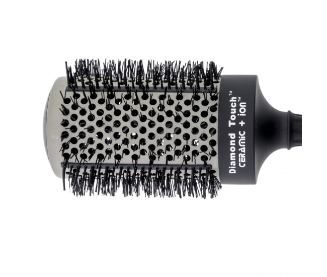 Perie profesionala Lila Rossa Diamond Touch, din ceramica, neagra, dt65