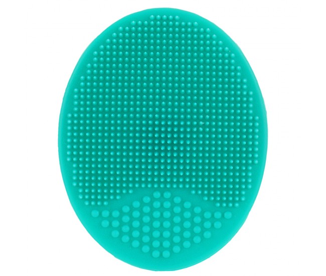 Perie pentru fata din silicon verde IDC INSTITUTE FACIAL CLEANSING PAD