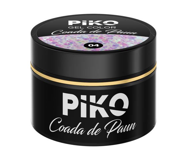 Gel UV color Piko, Coada de paun, 5g, model 04