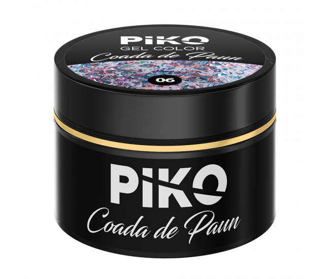 Gel UV color Piko, Coada de paun, 5g, model 06