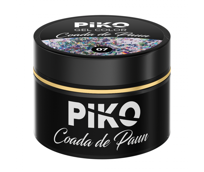 Gel UV color Piko, Coada de paun, 5g, model 07