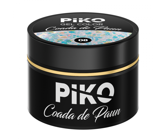 Gel UV color Piko, Coada de paun, 5g, model 08