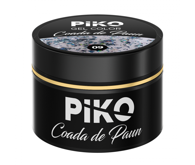 Gel UV color Piko, Coada de paun, 5g, model 09