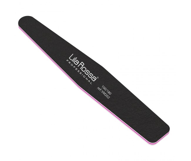 Pila unghii Lila Rossa, romb, neagra, granulatie 100/180