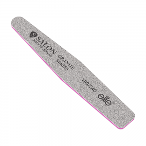 Pila unghii Salon Professional, refolosibila, romb, gri, granulatie 180/240