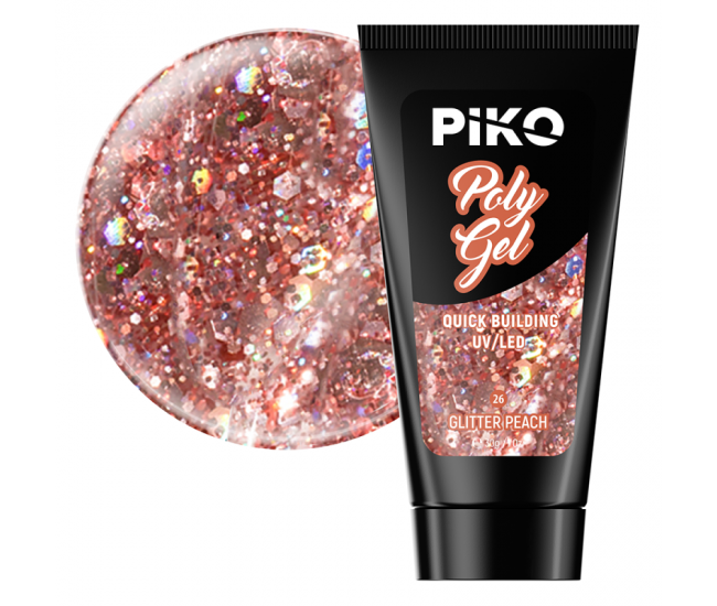 Piko Polygel  26 Glitter Peach