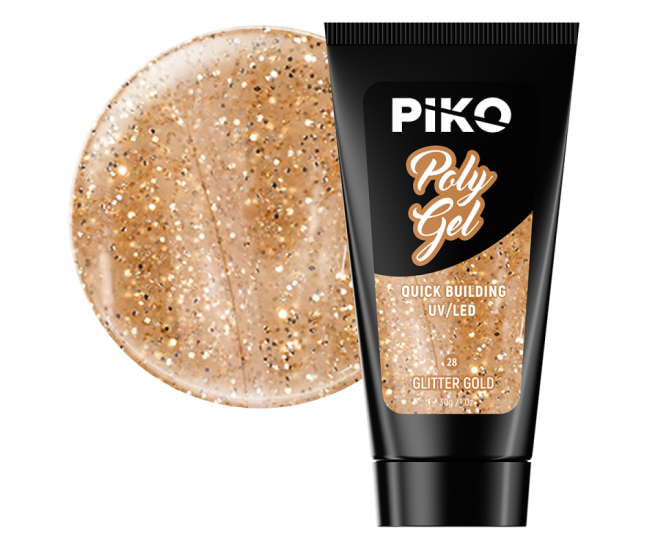 Piko Polygel 28 Glitter Gold