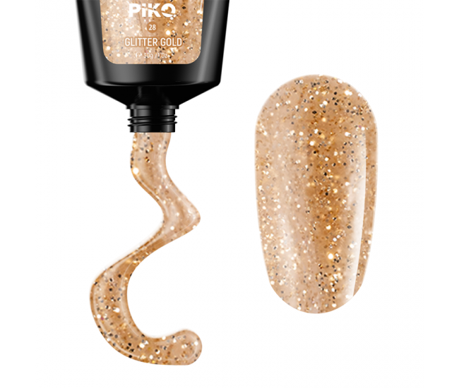 Piko Polygel 28 Glitter Gold