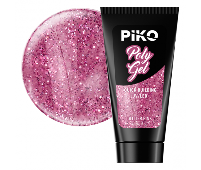 Piko Polygel 29 Glitter Pink