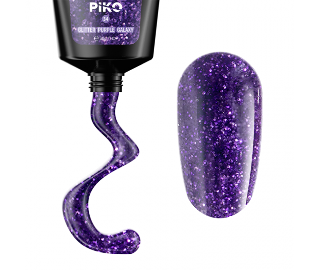 Piko Polygel 34 Glitter Purple Galaxy