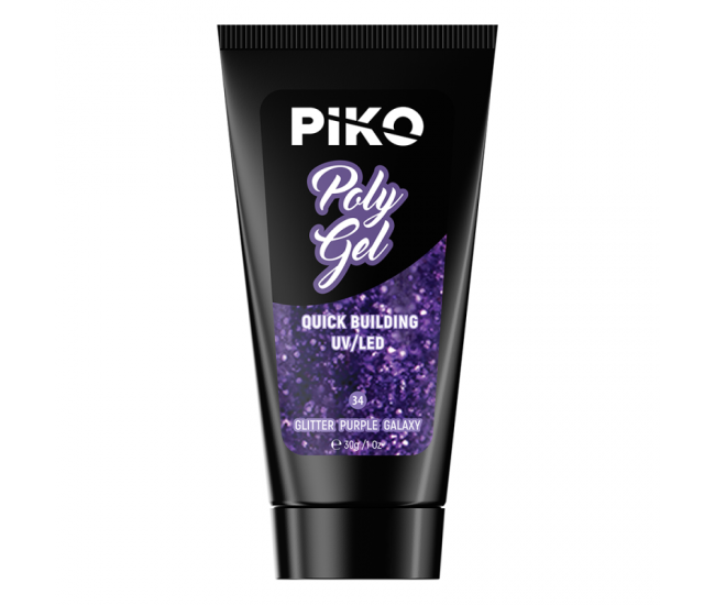 Piko Polygel 34 Glitter Purple Galaxy