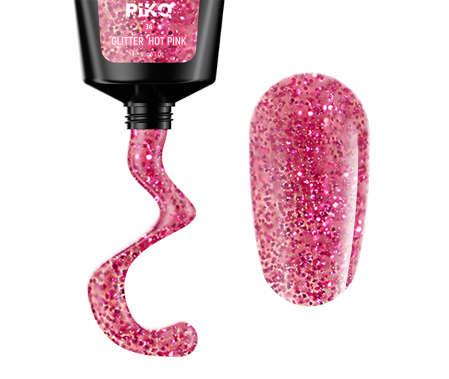 Piko Polygel 36 Glitter Hot Pink